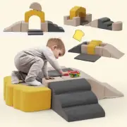 Baby Foam Climbing Blocks,Toast-Shaped Soft Climbing Play Set for Toddlers,Ki...