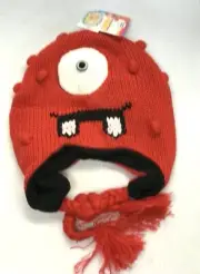 Yo Gabba Gabba Muno Laplander Beanie Hat (with tassels) NEW!