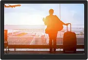 14inch HD Wide Screen Digital Photo Frame for Home Office Use, Electronic Album AC100 to 240V (Black)