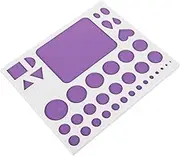 Veemoon Quilling Template Board Backed Quilling Design Tool Multifunctional Ruler Shaper Curling Accessory for DIY Paper Strips for Quilling Beginners