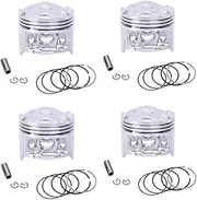 1/4set STD ~ +100 48.5 48.75 49 49.25 49.5 Motorcycle Piston Rings Kit Set For CBR 250 CBR250 MC19 KY1(4 Sets 48.5mm)