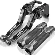 Motorcycle Adjustable TDM 900 2005 2006 2007 2008 2009 2010 2011 2012 2013 Brake Clutch Levers Hand Handlebar Grips for Y&amaha TDM900 2004-2014