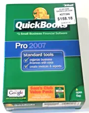 Intuit Quickbooks Pro 2007 Small Business Financial Software Win 2000/XP/Vista