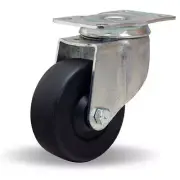Hamilton S-303-1/2-E Swivel Caster, 3.5-inch Ebonite Rubber Wheel, 225 lbs Load