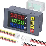 BM730 3in1 Voltage t Power Meter 4-digit Digital Voltmeter Multifunctional Ammeter with Buzzer Supports Voltage and t Display Fine Adjustme with Low Voltage Overvoltage and Over t