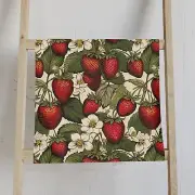 Strawberry Floral Hand Towel, Vintage Kitchen Decor, Summer Home Textiles, Gift