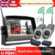 Digital Wireless 7Inch Monitor+2xHD Forklift FrontView Camera+9600MA Battery Kit