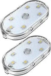 jojofuny 1 Pair LED Lights for Car Interior Dimmable Abs Car Interior LED Lights Interior
