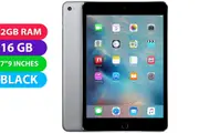 Apple iPad Mini 4 Wifi + Cellular (16GB, Black) - Refurbished (Excellent)