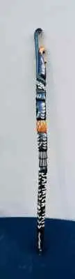 Carved Folk Art Walking Stick Cane Staff Snake Head Jamaican Magic Voodoo 42’