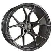 (4) 20" Stance Wheels SF07 Gunmetal Brushed Tinted Face Rims (B30) (for: Volkswagen)
