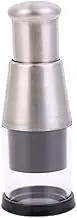 AIMALL Stainless Steel 304 Garlic Chopper with Pressed Garlic Masher and Minced Garlic Crusher - Manual Vegetable Chopper for Onions, Peppers, and More