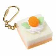 Not allowed Food sample shop keychain (orange cake) Food sample key From Japan