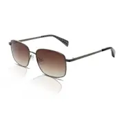 Ted Baker Men's Sunglasses Shaun TB1684 900 Dark Gunmetal/Brown Gradient