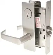 ML2057 Mortise Storeroom Lever Lockset, Satin Chrome
