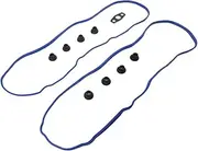 Baceyong Valve Cover Gaskets Kit, Part Number VS50504R1, VS50250A, VS50504R-1, Compatible with B-U-ICK/CA-DI-LL-AC/CHE-VR0LET/ G-MC/HU-MMER/ 1SUZU/ P0NTIAC/ S-A AB 9-7X 2007-2009, Black
