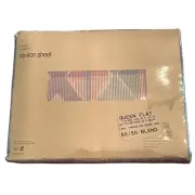 WestPoint Stevens Queen Size Flat Sheet No Iron 180 Thread Colorful Vintage