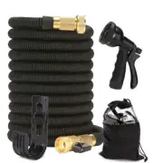 25-100 FOOT EXPANDABLE GARDEN HOSE, UPGRADED LEAKPROOF LIGHTWEIGHT NO-KINK