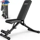 Foldable Adjustable Weight Bench 700lbs Capacity Full Body Workout Auto-Lock Gym