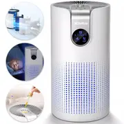 Compact Air Purifier 40m2 3-Stage Ture HEPA-13 & Active Carbon Filter