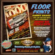 HOLDEN VK COMMODORE BATHURST '84 HOUSE OF MUSCLE FLOOR PRINT APPROX 125CM X 80CM