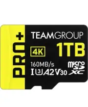TEAMGROUP Pro Plus 1TB Micro SDXC UHS-I U3 A2 V30 R/W up to 160/110mb/s w/adapt
