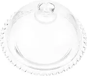 Mobestech Elegant Glass Cake Holder with Cover Versatile Display Tray for Cakes Cupcakes Desserts for Weddings Parties and Special Occasions Easy to Clean