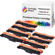 2 Sets BCMY Compatible Toner Cartridge for Brother TN-253 TN-257 TN253BK TN257C TN257M TN257Y (2,500/2,300 (B/CMY) pages) for DCPL3510CDW HLL3230CDW HLL3270CDW MFCL3745CDW MFCL3750CDW MFCL3770CDW