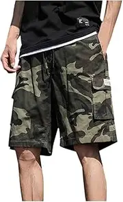 [Generic] Track Shorts Men Casual Camouflage Overalls Plus Size Sport Shorts Pants Mens Short Shorts