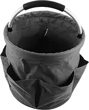 Large Capacity Waterproof Garden Tools Storage Bag Foldable Multi Purpose Gardening Tool Tote for Camping Picnic Beach and Outdoor Use Grey