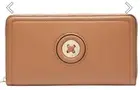 MIMCO Mim-Mazing CARAMEL Leather Zip Travel Wallet Gold Tone HARDWARE New ❤❤❤