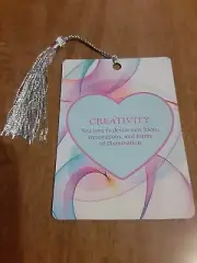 "Creativity" Love Affirmation Bookmark Tarot Oracle Card Gift Purified & Charged