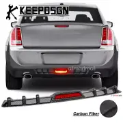 CARBON FIBER Rear Bumper Diffuser LED Brake Light Shark Fins for Chrysler 300 c (for: Chrysler)
