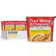 12 Pack 2.11 Ounce Pearl Milling Company Buttermilk Maple Pancake Cups