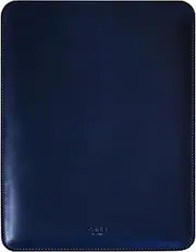 Leather Case for MacBook Air 15 inch 2023 2024 2025 M2 M3 M4 Laptop Genuine Leather Sleeve Case Vintage Sleeve for MacBook Air 15" Night (Blue)