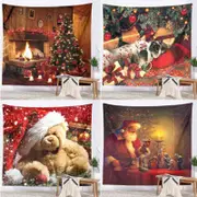 Christmas Tapestry Home Party Decoration Wall Hanging Tapestry Home Decoration Xmas Background Mat