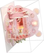 WHAMVOX DIY Mini House Model Assemble Villa Kit Perfect Birthday Present for Boys and Girls