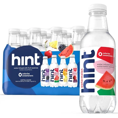 Hint Fruit-Infused Bottled Water, Best Sellers Variety Pack - Sugar Free Flavore