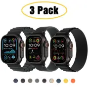 3 PACK Ocean Band + Trail Loop + Alpine Loop for Apple Watch Ultra 2 /Ultra 49mm