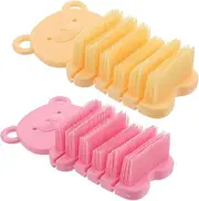 NIYANGLE 2Pcs Nail Brush Hand and Fingernail Cleaning Scrub Brush for Easy Dirt Removal Durable for Hands Feet and Nails