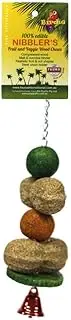 Birdie Nibbler Peanut and Melon Ball Kabob Bird Toy, Small
