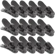 Abaodam 15pcs Microphone Clip Clips Microphone Cable Clip Cord Clip for Pole Mic Clip Microphone Accessories Mic Accessories Abs Black