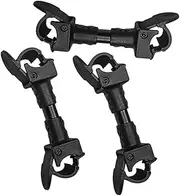 IWOWHERO 3Pcs Stroller Connector Kit Tube Hooks for Twin Pushchairs Secure Buckle Design for Broad Compatibility with Stroller Brands and Models