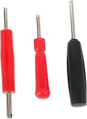 Beatifufu Valve Core Tool Set 3pc Valve Stem Puller Wrench for Tire Repair Quick Easy Installation Removal Portable for Mechanics