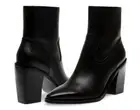 Steve Madden ELENE Black Leather Pointed Toe Ankle Boots - NIB - Size 9M