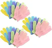Healeved Bath Gloves Set Pack Exfoliating Mitten Towels Glove Type Wash Towels for Shower Back Massage Random