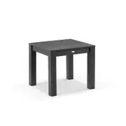 Santorini Outdoor Square Aluminium Dining Table 0.9m - Charcoal