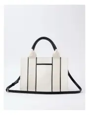 [Marcs] Barbados Tote Bag in Chalk/Black