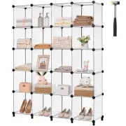 ANWBROAD Cube Storage Organizer 20-Cube Cubby Shelving Book Shelf Living Room...