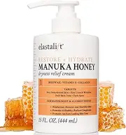 Elastalift Manuka Honey Cream Face Moisturizer & Body Butter Lotion For Dry Skin | Firming & Hydrating Miracle Balm Skin Care Moisturizing Lotion For Women, Wrinkles, & Sun Damaged Skin, 15 Fl Oz